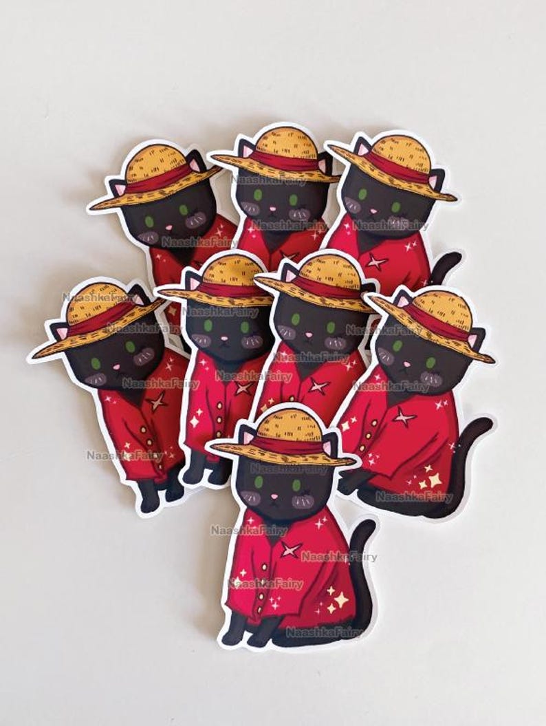 Aizawa Sticker, Aizawa Cat Sticker, MHA Sticker, MHA Aizawa, Cute Cat Sticker, My Hero Sticker, Kawaii cat sticker, aizawa sleeping bag Strawhat Cat Sticker