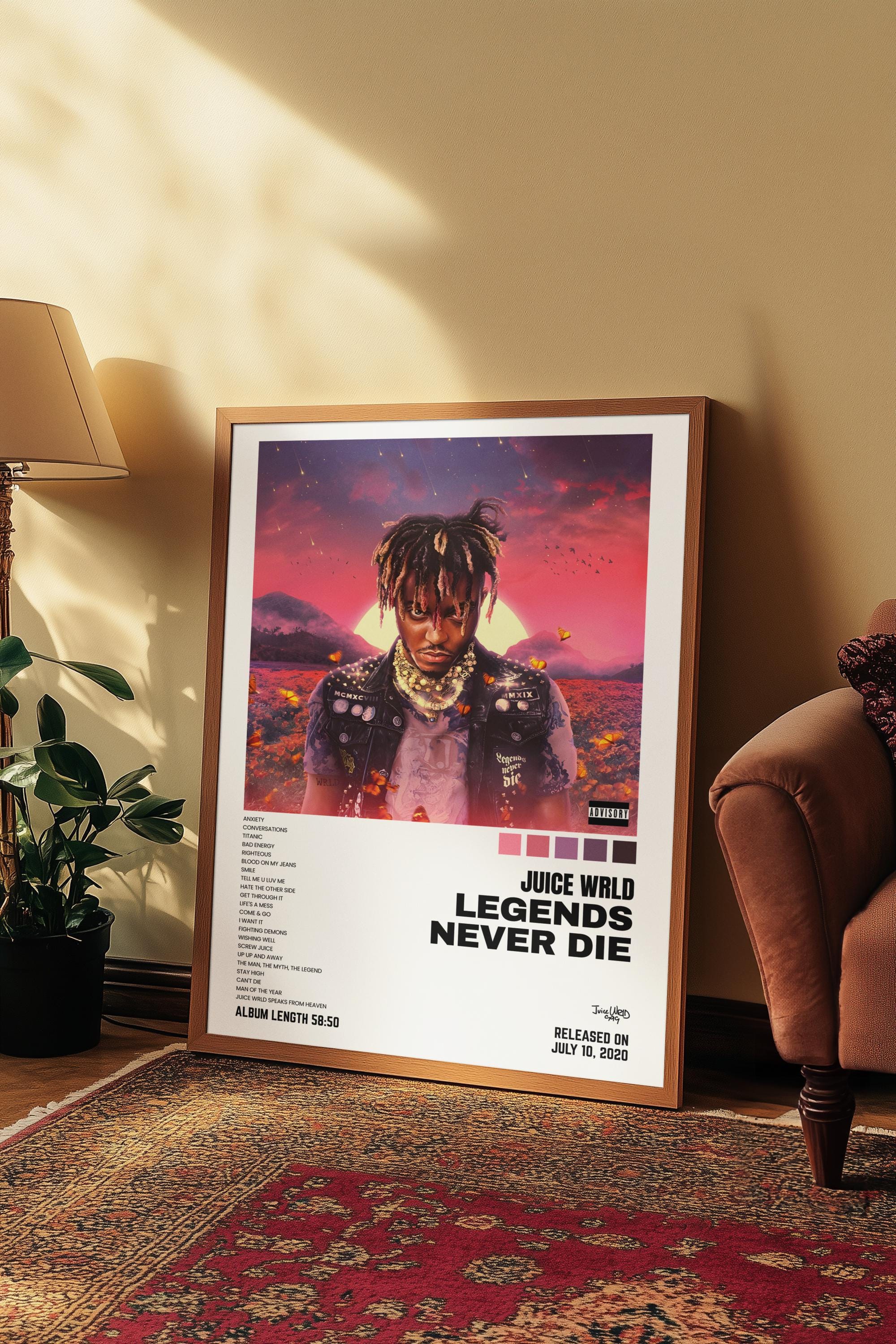 Juice wrld poster legends never die - Etsy 日本