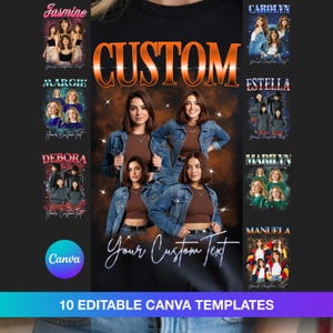 Bearbeitbares Canva Bootleg T-Shirt Template Bundle