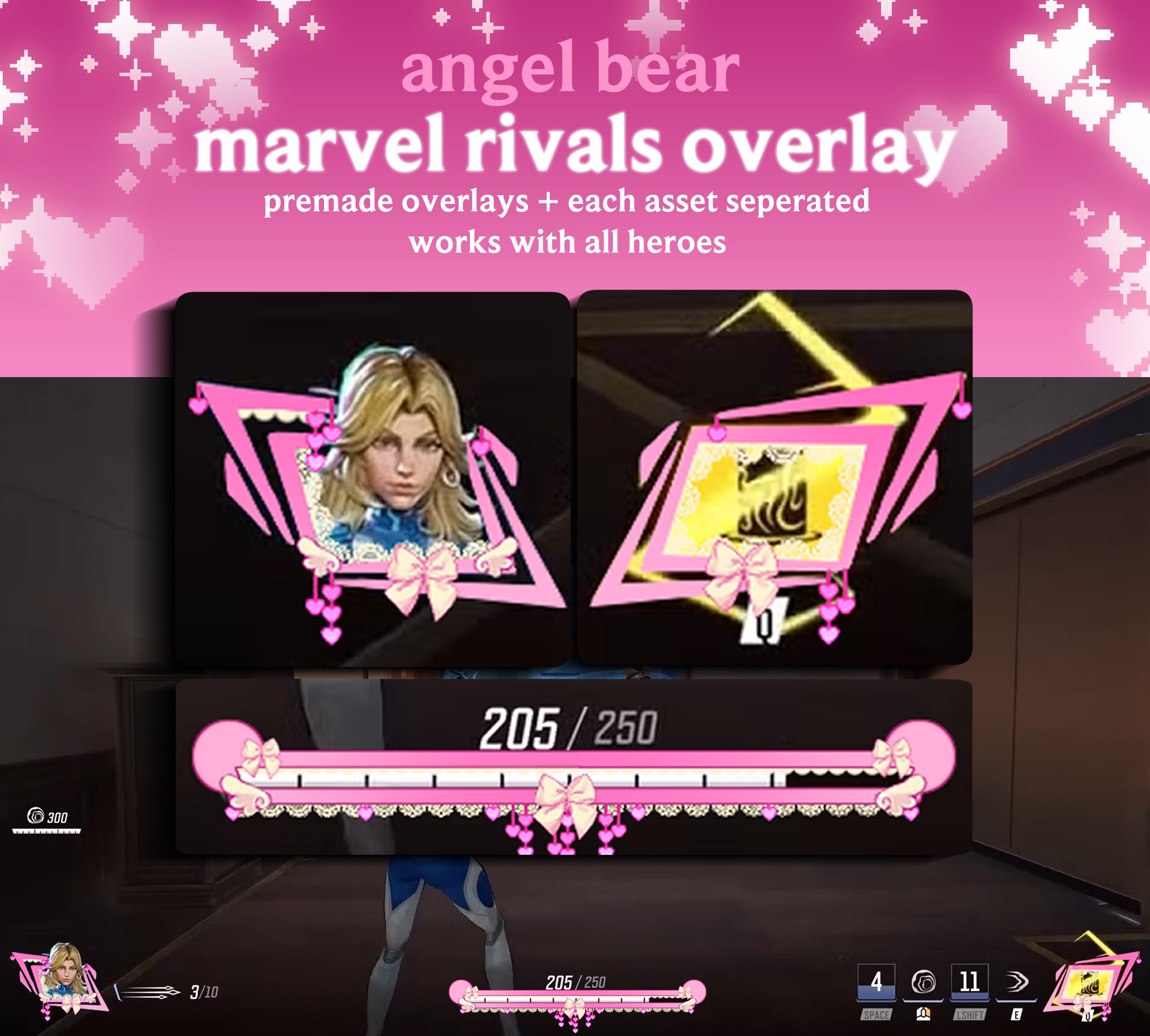 Angel Marvel Rivals Angel Bear HUD Marvel Rivals Overlay | Hudsight - Etsy