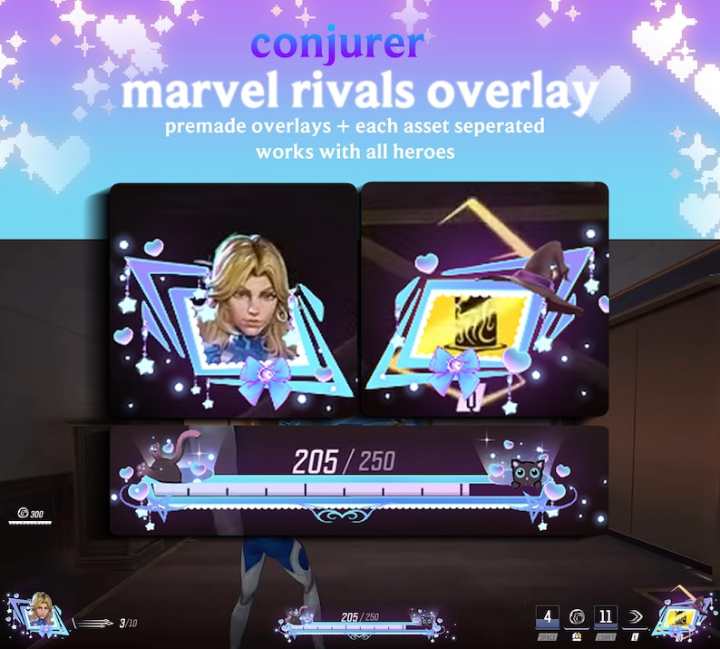 Conjurer HUD Marvel Rivals Overlay | In-game Overlay | Hudsight - Etsy