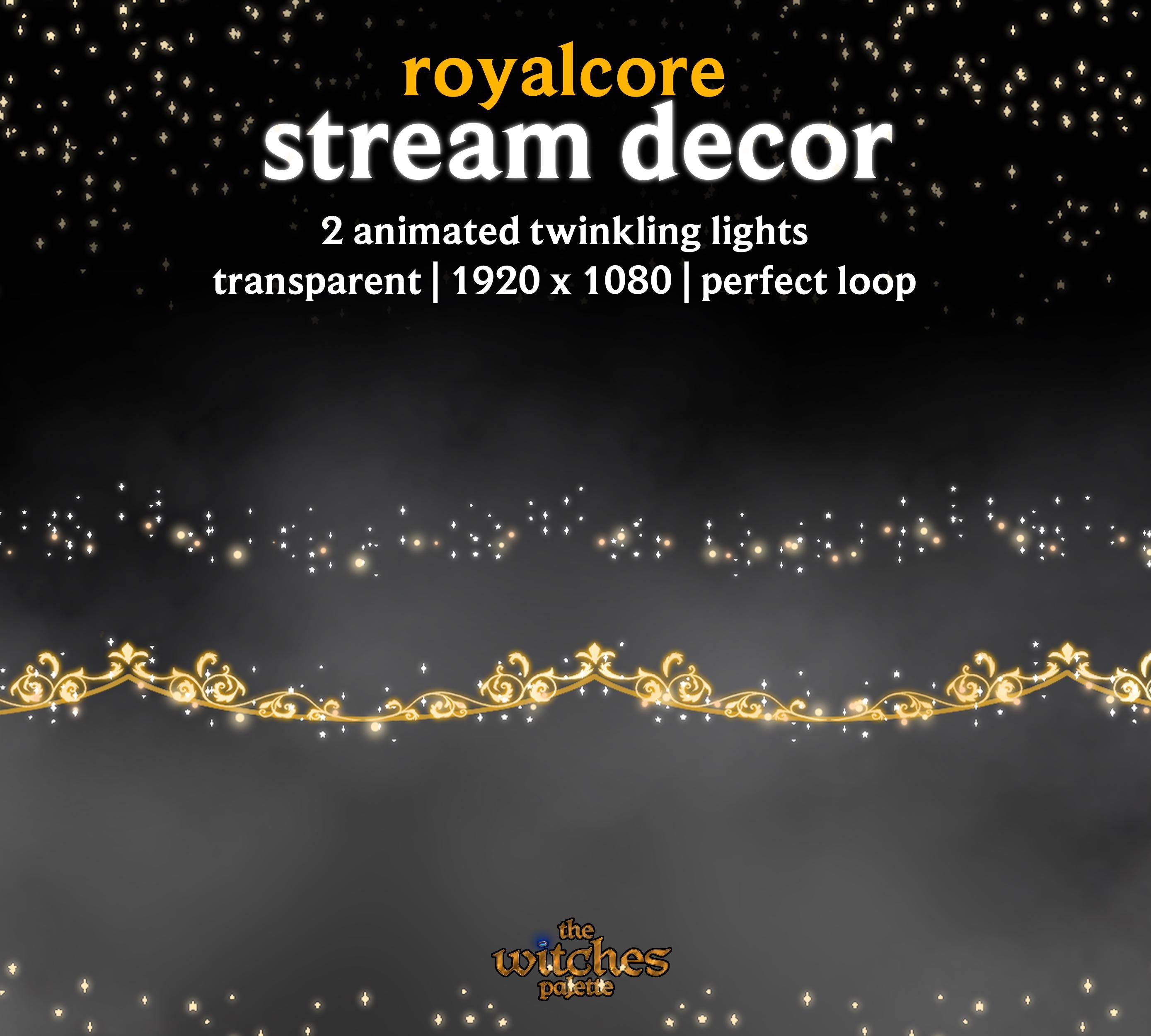 Royalcore Animated String Lights | Light Chain | Twitch Decoration ...