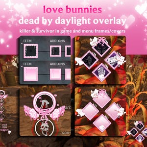 Pink Love Bunnies DBD-överlägg | För spelare och streamers