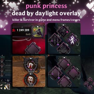 Punk Princess HUD DBD Overlay | För spelare och streamers