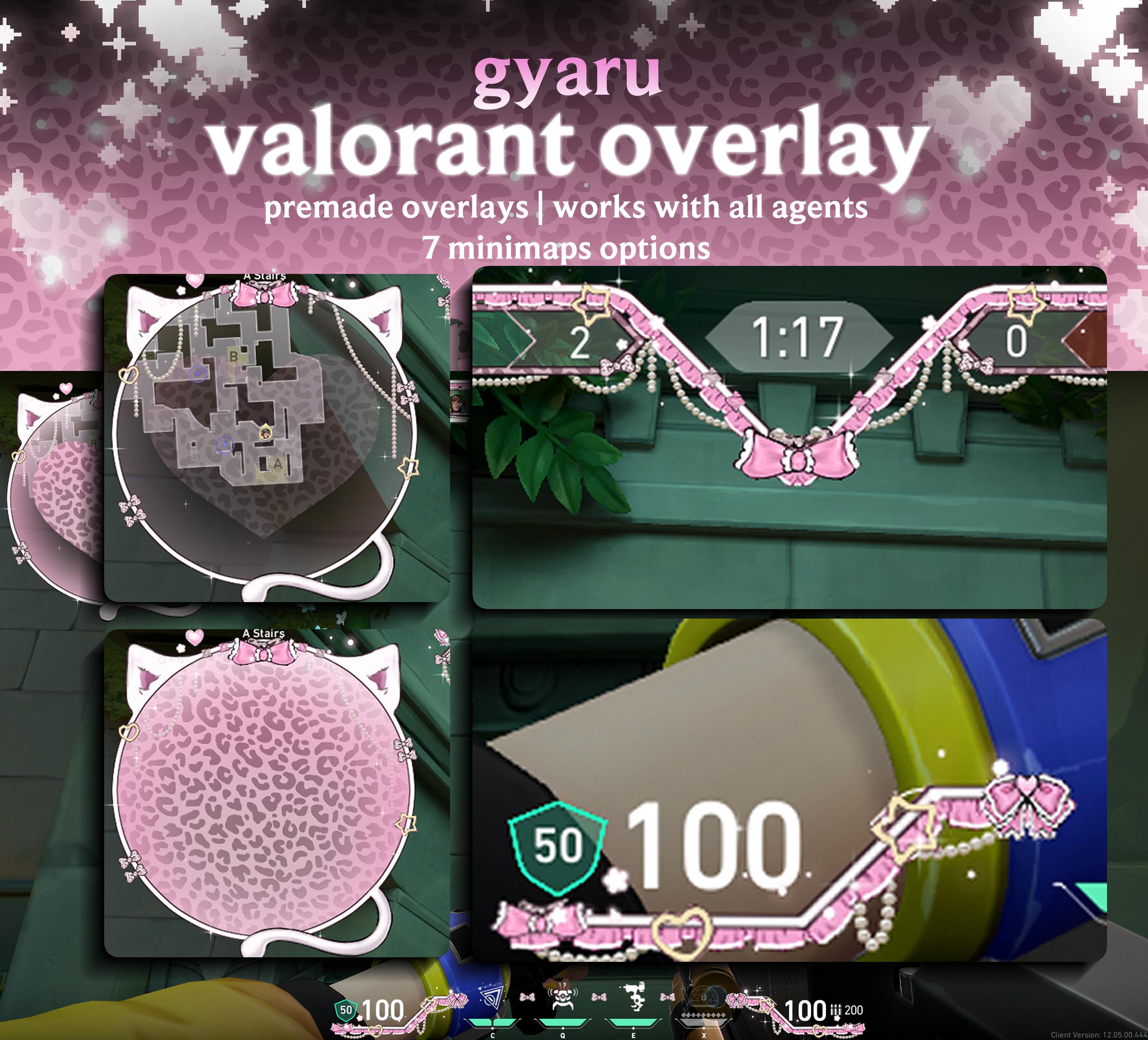 Gyaru HUD Val Overlay | Minimap Covers | For Gamers and Streamers