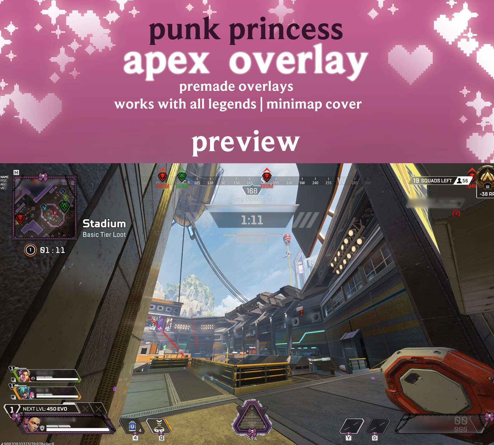 Punk Princess Apex Legends Overlay - Etsy