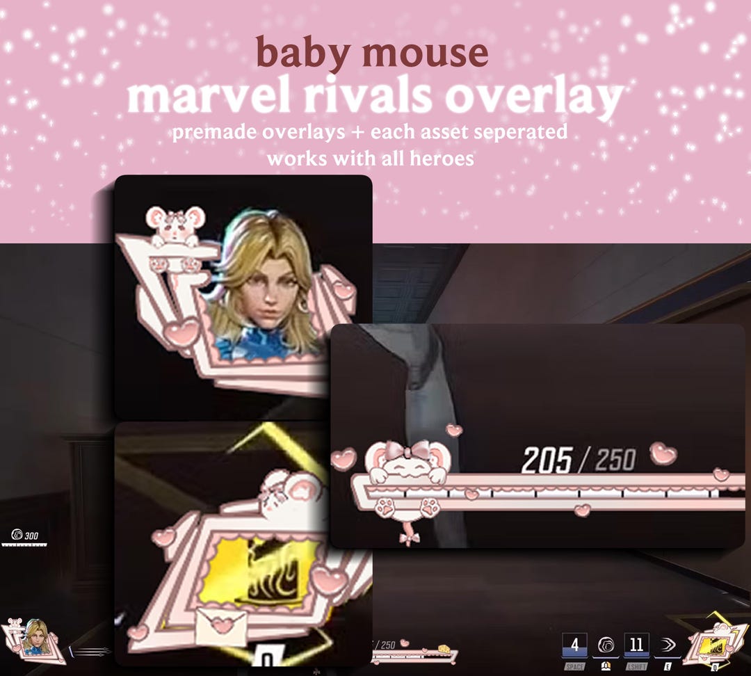 Baby Between Rivals Baby Mouse Marvel Rivals Overlay | Customizable Marvel Rivals Game ...