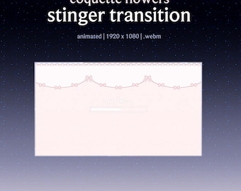 Coquette Animated Stinger | Stream Transition | OBS | Streamlabs