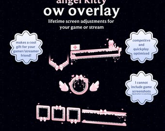 Angel Kitty OW HUD Overlay | For Gamers and Streamers