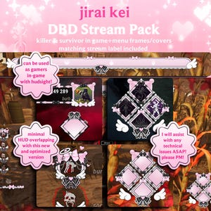 Jirai Kei DBD Overlay | Förmånsomslag | För spelare och streamare