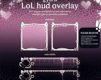 Gyaru HUD LoL Overlay | For Gamers and Streamers