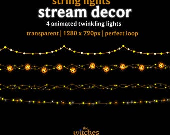 Animated String Lights | Dead by Daylight Overlay  | HUDSIGHT | Perk Covers | DBD Decor Game Overlay