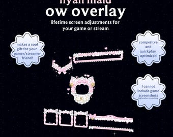 Nyan Maid OW HUD Overlay | For Gamers and Streamers