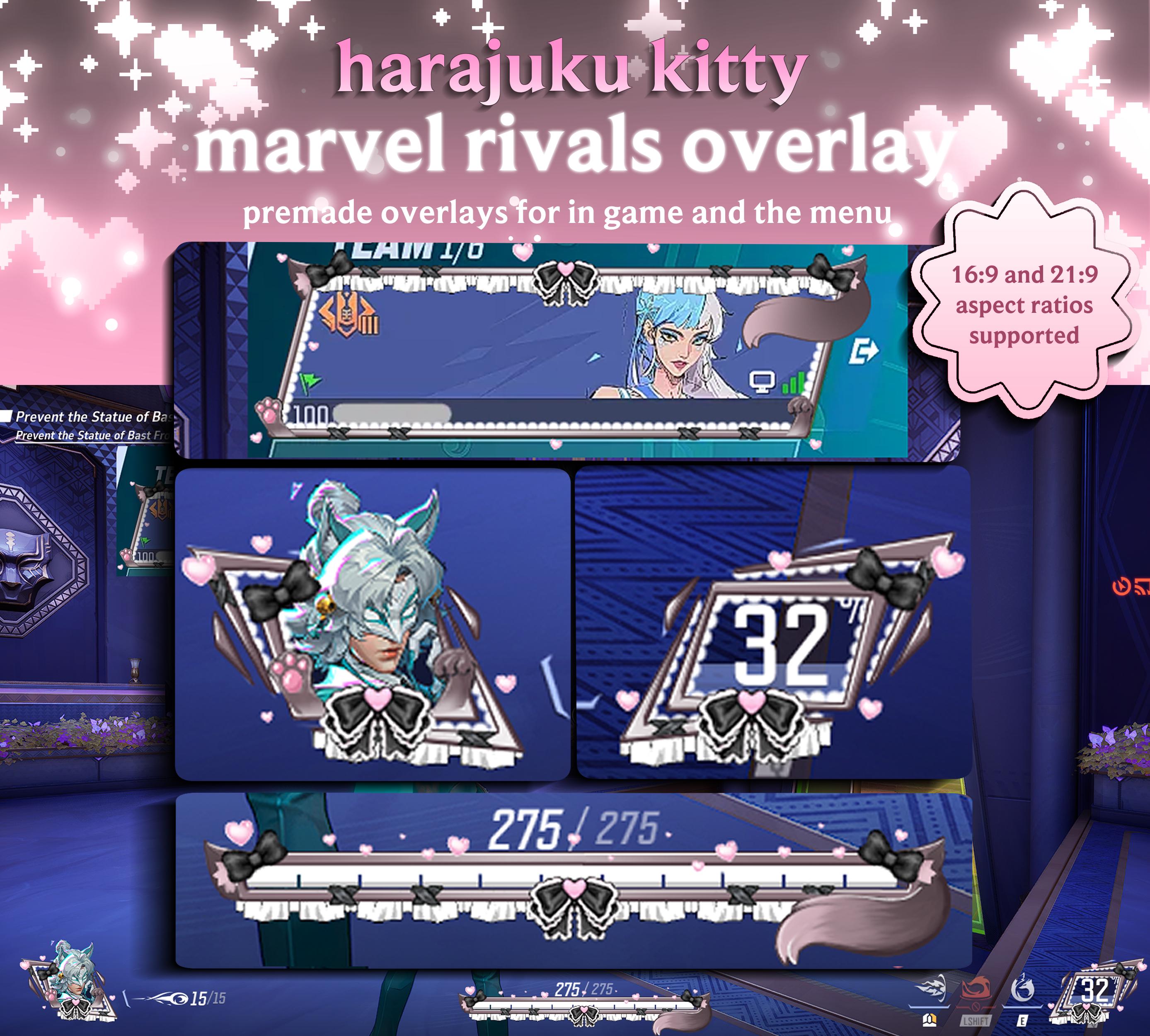 Marvel Rivals Hud Layout Harajuku Kitty HUD Marvel Rivals Overlay | In-game Overlay | Menu ...