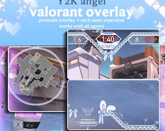 Y2K Angel HUD Valorant Overlay | In-Game Overlay | Hudsight