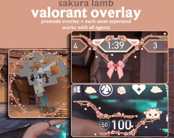 Superposición HUD Sakura Lamb para Valorant / Superposición en el juego / Hudsight