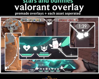 Stars and Bunnies Animated HUD Valorant Overlay | In-Game Overlay | Hudsight