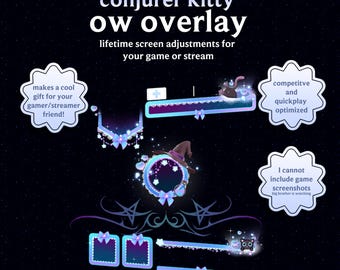 Conjurer Kitty OW HUD Overlay | For Gamers and Streamers