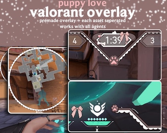 Puppy Love HUD Valorant Overlay | In-Game Overlay | Hudsight