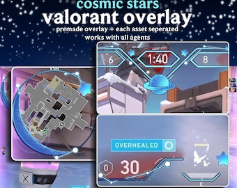 Cosmic Stars HUD Valorant Overlay | In-Game Overlay | Hudsight
