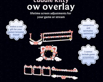 Cuddle Kitty OW HUD Overlay | For Gamers and Streamers