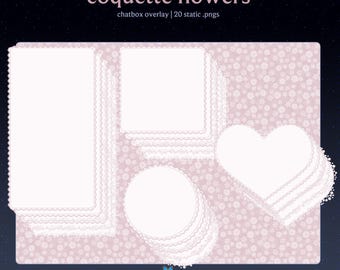 Coquette Flowers Stream Chat Boxes