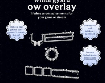White Gyaru OW HUD Overlay | For Gamers and Streamers