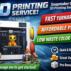 Custom 3D Printing Service | Fast | Affordable | Low Waste ColorPrints | Gifts | Party Favors | Fundraisers | Collectibles