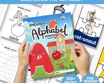 Preschool Learning Aa Booklet, Printable Worksheets, Alphabet Tracing, Coloring, crafting, writing Preschool Curriculum, Toddler Workbook