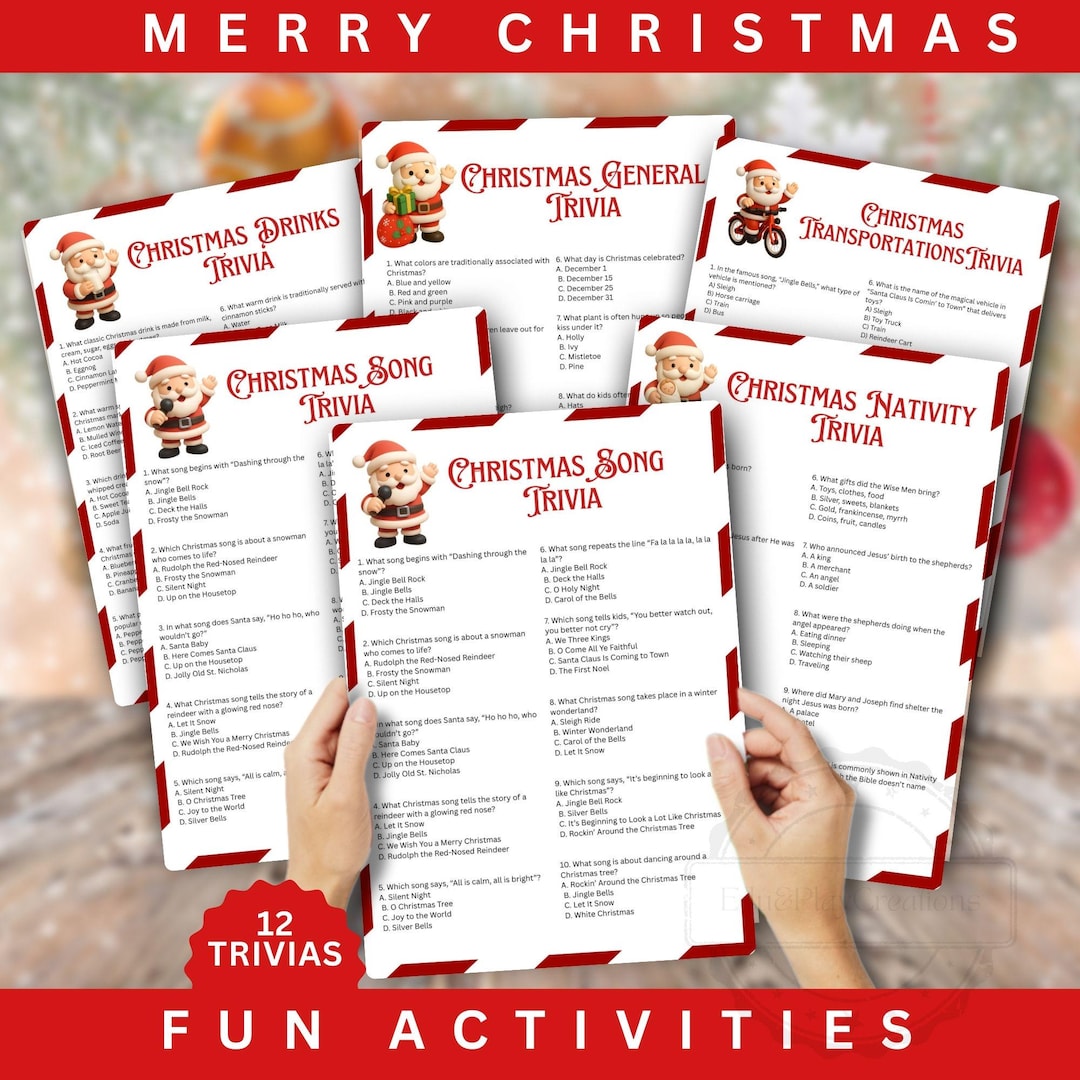 Large group family christmas games