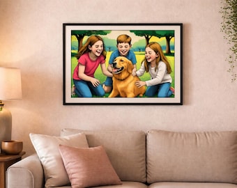 Custom Pop Art Portrait | Modern Family Illustration