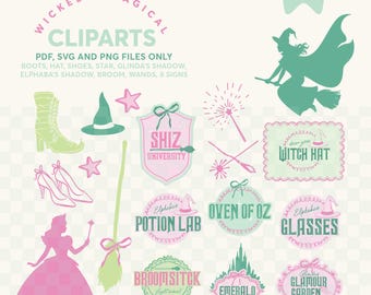 Wickedly Magical Clipart Set - Instant Download • PDF, PNG & SVG Files