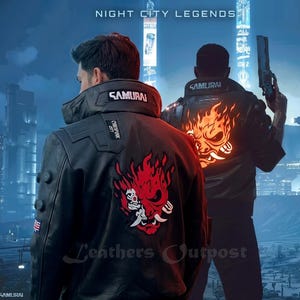Cyberpunk 2077 Samurai V Handmade Leather Jacket