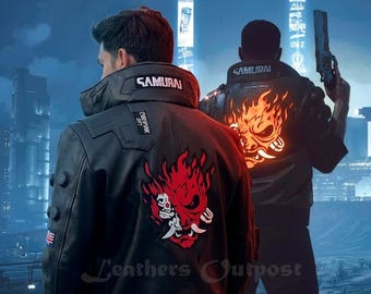 Cyberpunk 2077 Samurai V Handmade Leather Jacket