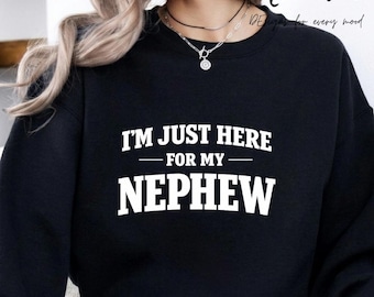 Imagen PNG de un sobrino gracioso, diseño con cita familiar y humor (descarga digital)