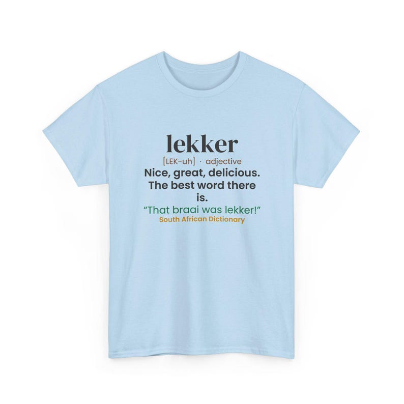 Lekker T-Shirt, South African Slang Dictionary Shirt, Funny Saffa Gift zdjęcie 6