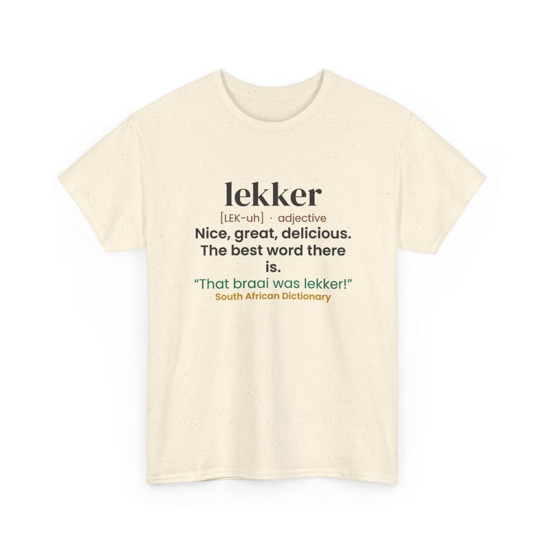 Lekker T-Shirt, South African Slang Dictionary Shirt, Funny Saffa Gift zdjęcie 5