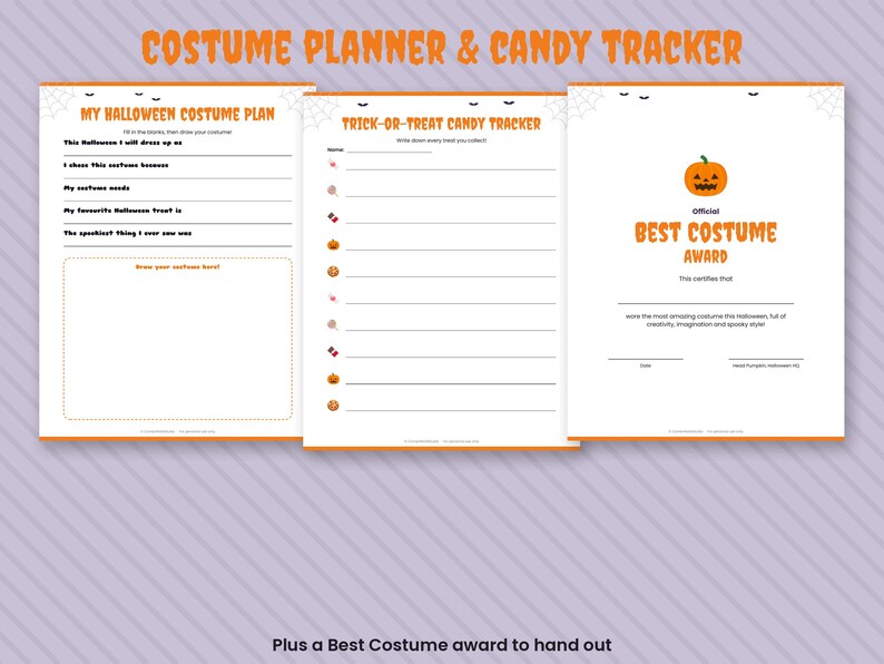 Halloween-activiteitenpakket voor kinderen, printbare Halloween-activiteiten (digitale download) afbeelding 5