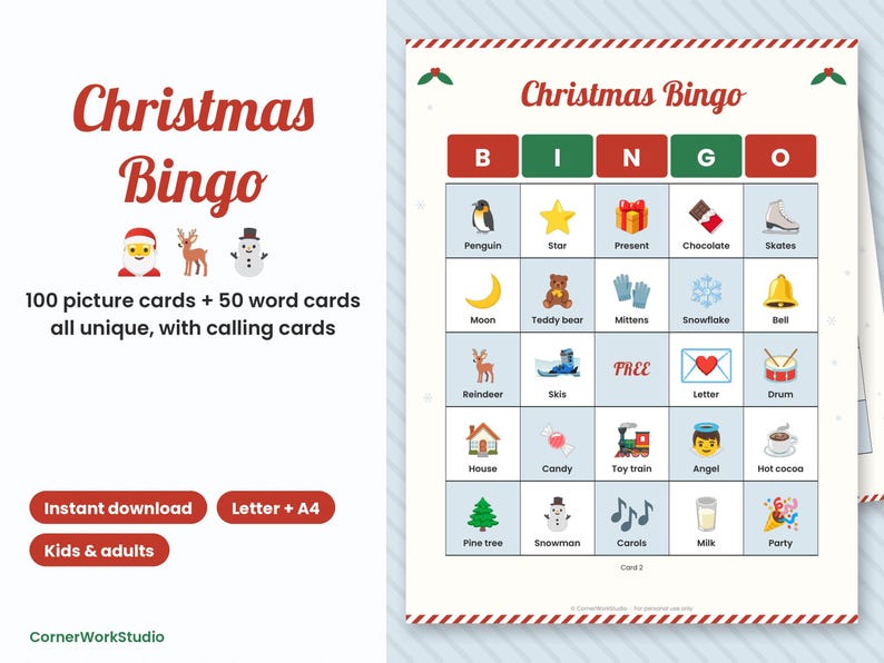 Christmas Mega Bundle: Party Games, Bingo, Scavenger Hunt, Kids Activities (Digital Download) image 4
