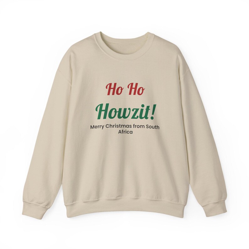 Ho Ho Howzit Christmas Sweatshirt, South African Gift immagine 1