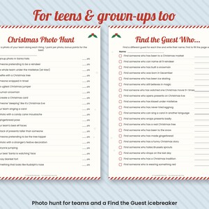 Christmas Scavenger Hunt for Kids, Printable Party Game (Digital Download) image 5
