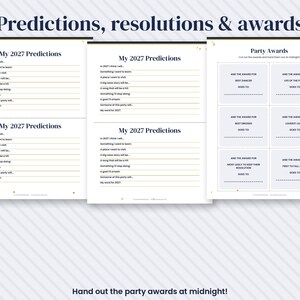 2027 New Year's Eve Party Games Bundle, Printable Trivia (Digital Download) image 5