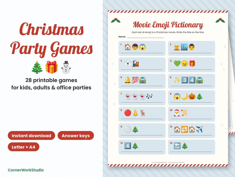Christmas Mega Bundle: Party Games, Bingo, Scavenger Hunt, Kids Activities (Digital Download) image 3
