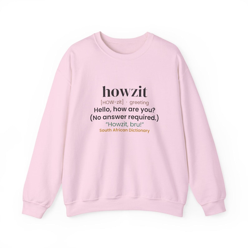 Howzit Dictionary Sweatshirt, South African Crewneck, Saffa Gift Bild 6