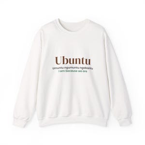 Ubuntu Sweatshirt, South African Crewneck, Saffa Gift afbeelding 2