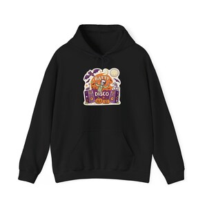 Batty Disco Dancing Bats Halloween Hoodie, Funny Spooky Season Hoodie, Quirky Halloween Gift image 2