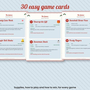 30 Christmas Minute to Win It Games, Festive Party Challenges (Digital Download) image 3