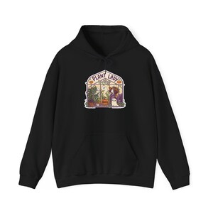 Plant Lady Boo Haunted Greenhouse Halloween Hoodie, Funny Spooky Season Hoodie, Quirky Halloween Gift image 2