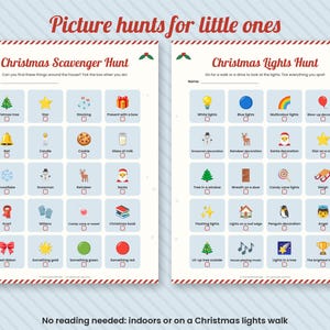 Christmas Scavenger Hunt for Kids, Printable Party Game (Digital Download) image 3