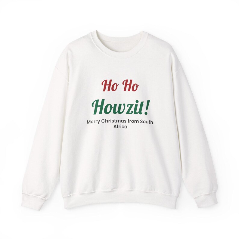 Ho Ho Howzit Christmas Sweatshirt, South African Gift immagine 2